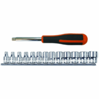 Bahco Dopsleutelset 13-delig op rail 1/4inch 6729SM