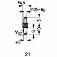 Käfer Messeinsatz Stahl Abbildung 21/ 3,0 mm - KAFER