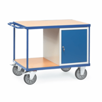 Fetra Werkstattwagen mit Schrank und 2 Ladeflächen 1250x800mm