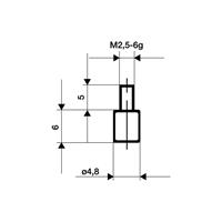 Käfer Messeinsatz Stahl Abb.10/ 4.8mm - KAFER