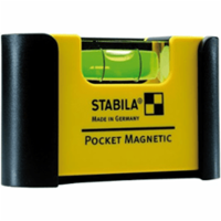 STABILA Waterpas 7x2x4cm mini PRO magnetisch 1x horzontaal riemclip