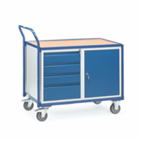 fetra Werkstattwagen, Schubladenschrank + Stahlschrank +