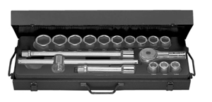 FACOM Doppenset 3/4" 6-kant van 22 tot 42mm K.415E