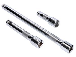 Silverline 3-Delige Ratelverlengstukken Set (1/2")