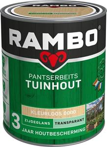 Rambo Pantserbeits Tuinhout zijdeglans kleurloos transparant 750 ml