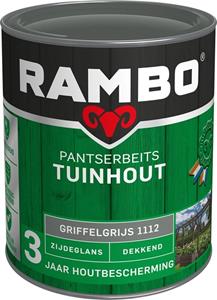 Rambo Pantserbeits Tuinhout zijdeglans griffelgrijs dekkend 750 ml