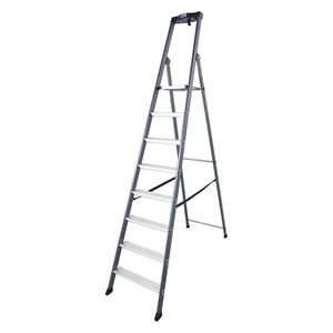 KRAUSE Trapladder, geanodiseerd, 8 treden