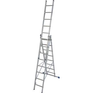 KRAUSE Multifunctionele ladder van aluminium 3 x 10 sporten