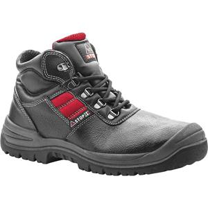 S3 Schnürstiefel PESCARA schwarz / rot, 1 Paar Größe 40