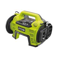 Ryobi Ryobi R18I-0. Pompdruk: 2,5 bar, Luchtstroom: 1,4 l/min, Kleur van het product: Zwart, Groen. Type stroombron: Batterij/Accu