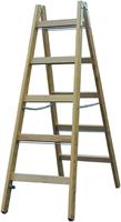 Hout Ladder Werkhoogte (max.): 3.80 m Krause 170101 Hout 12.5 kg