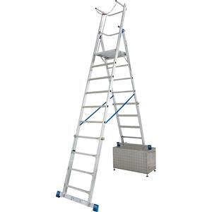 Telescopische platformladder Krause, 8-10 sporten