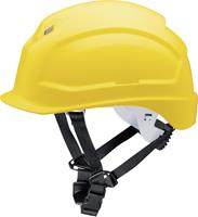 Uvex Schutzhelm pheos S-KR - Arbeitsschutz-Helm - EN 397 - Vormontierter 4-Punkt Kinnriemen und Vollsichtbrillenclip Farbe:gelb Uvex - 13300