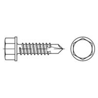 Bohrschraube DIN 7504-K Stahl galv.verz. 3,5x 22