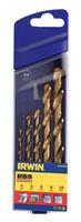 Irwin HSS Metaalboren 135° Titanium, 5-delige set: 4/5/6/8/10 mm - 10502604