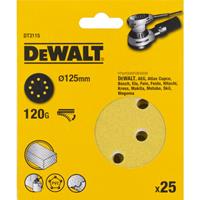 DeWalt DT3115 Schuurschijf - K120 - 125mm (25st)