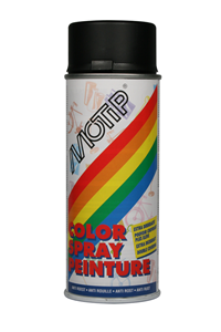 MOTIP colourspray zijdeglans ral 9005 diep zwart 01659 400 ml