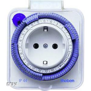 Theben TIMER 26-IP44 ws - analogue socket switch clock TIMER 26-IP44 ws