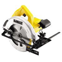 DeWalt Handkreissäge DWE550-QS 1200 W inkl. 24 Zahn HM-Sägeblatt, Prallelanschlag, Schutzhauben-Aufsatz für die Staubabsaugung DeWALT - 13476