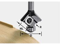 Abrundfräser-Wendeplatten S8 HW R2 D28 KL12,7 OFK 499809 - Festool