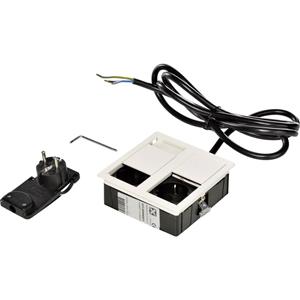 Kopp 939633016 Einbau-Steckdosenleiste 2fach Weiß 1St.