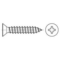 Senk-Blechschraube DIN 7982-C-H Stahl galZn 4,2x 45