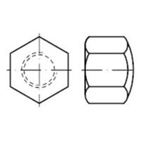 Sechskant-Hutmuttern, niedrige Form, DIN 917 Stahl 6AU blank M30