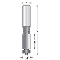 Hitachi 754035 Kantenfrees met onderlager - 6 x 12,7 x 25,4 x 63mm