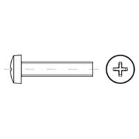 Linsenschraube mit Kreuzschlitz DIN 7985-H Stahl 4.8 galZn M 6  x100