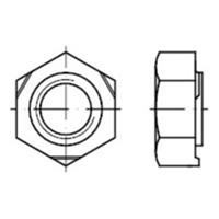 Sonstige Sechskant-Schweißmuttern, DIN 929 Stahl blank M 4