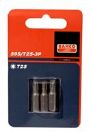 Bahco 59S/T7-3P 1/4" Bit Torx T7 - 25 mm (3st)