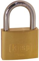 Kasp K12025LO Hangslot 25 mm Goud-geel Sleutelslot