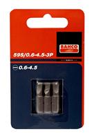 Bahco 59S/1.2-6.5-3P 1/4" Gleuf Bit 6.5mm - 25 mm (3st)