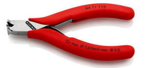 KNIPEX Elektronica-voorsnijtang met kunststof bekleed 115mm