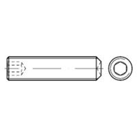 DIN 916 Stahl-45 H blk M8 x 1,25 x 20mm, Gewindestifte mit ISK und Ringschneide