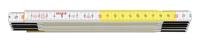 Sola HF 2/10 Duimstok - hout - wit/geel - 2m