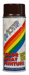 MOTIP colourspray hoogglans ral 8017 chocolade bruin 400 ml 01694