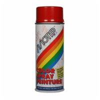 MOTIP colourspray hoogglans ral 3000 vuurrood 400 ml 01628