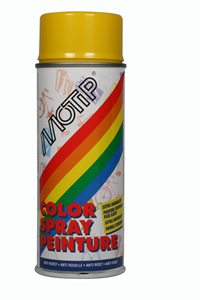 MOTIP colourspray hoogglans ral 1004 goudgeel 400 ml 01621