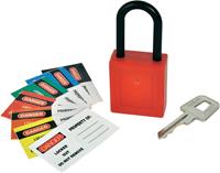 Hangslot Vonkvrij Kasp K80040 Rood Sleutelslot