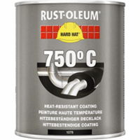 RUSTOLEUM hard hat hittebestendig zwart 750 graden 0.75 ltr