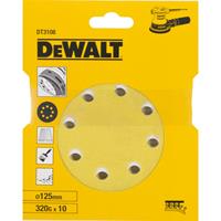 DeWalt DT3108 Schuurschijf - K320 - 125mm (10st)