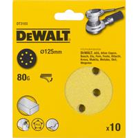 Schleifscheibe 125mm K80 10Stk - DEWALT