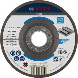 Bosch Schruppscheibe Gekröpft Expert For Metal A 30 T Bf, 115 Mm, 22,23 Mm, 4 Mm