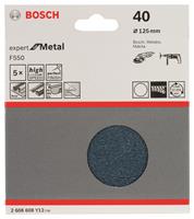 Bosch 2608608Y12 Schuurschijf F550 - K40 - 125mm (5st)