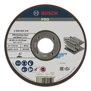 Bosch 2608602218 Semiflexibele Afbraamschijf - 125 x 3mm - Metaal / Aluminium