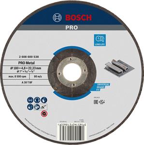 Bosch Schruppscheibe Gekröpft Expert For Metal A 30 T Bf, 180 Mm, 22,23 Mm, 4,8 Mm