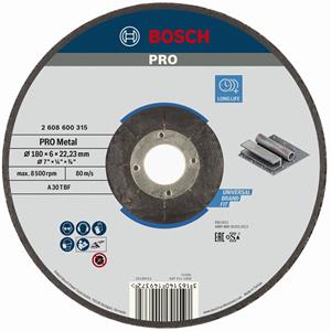 Bosch Schruppscheibe Expert for Metal, 180mm, gekröpft, Schleifscheibe