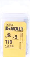 DeWalt DT7253 T10 Torsion schroefbits - 25mm (5st)