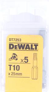 DeWalt DT7253 T10 Torsion schroefbits - 25mm (5st)